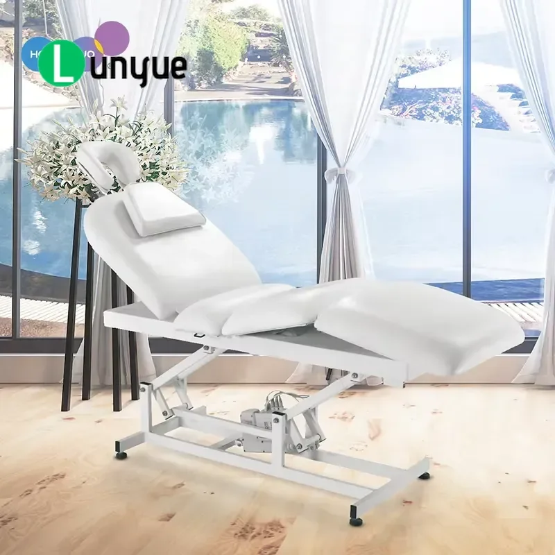 3 Motor Electric Massage Bed Portable Iron Frame Body Care Treatment Sofa for Beauty Medical Spa Professional Use