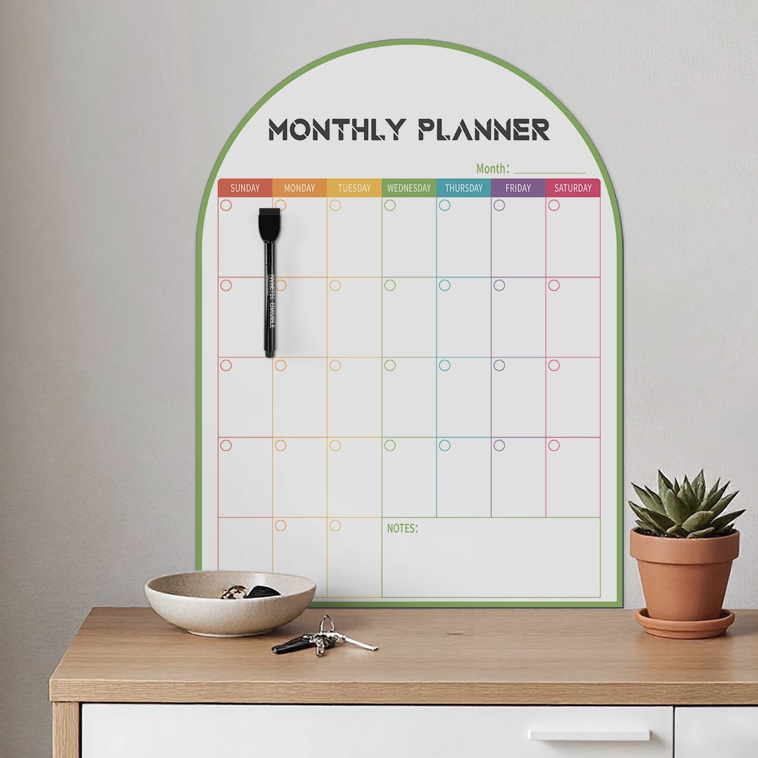 Five‑Layer Foam Weekly Planner Sticker 30×40cm Self‑Adhesive, Easy‑Clean Dry‑Erase Sheet For Indoor Smooth Surfaces view 5