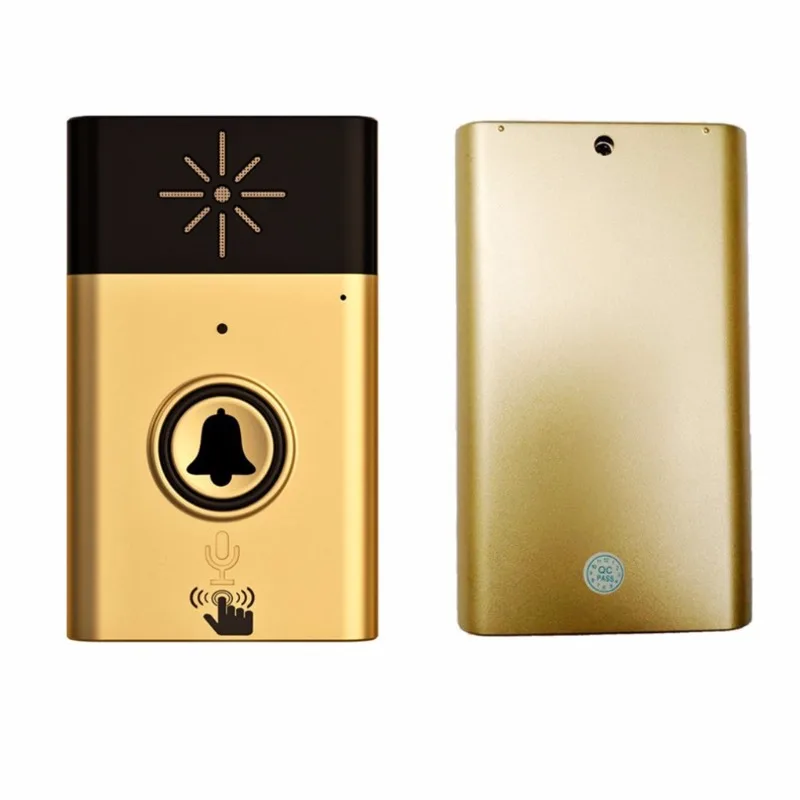 H6 upgraded intelligent voice call doorbell, one support one/one drag two wireless intercom doorbell