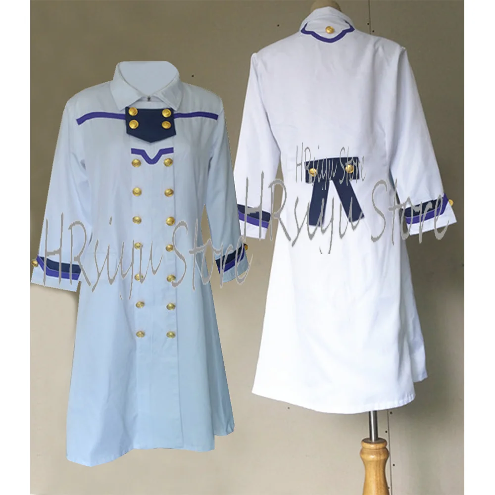 Women's Cosplay Akagami No Shirayuki-hime Shirayuki Pharmacist Costume white Daily windbreaker coat Halloween Party Costume cust