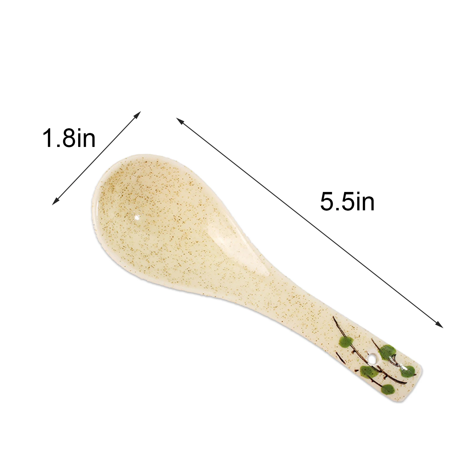 1 pz cucchiaio da minestra in ceramica retrò in stile giapponese che mangia cucchiaio di riso da cucina che serve cucchiaino da tavola utensili da cucina da cucina