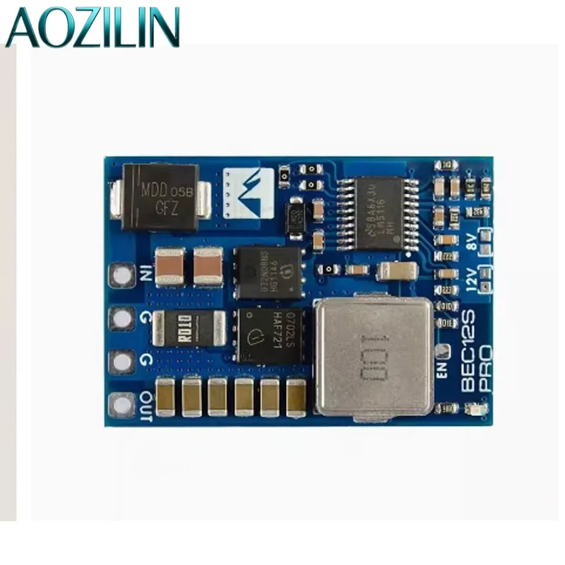 AOZILIN RC BEC 12S‑PRO DC‑DC Step‑Down Module Built‑in TVS Surge Protection DC Input 9V‑55V for FPV Drone Airplane