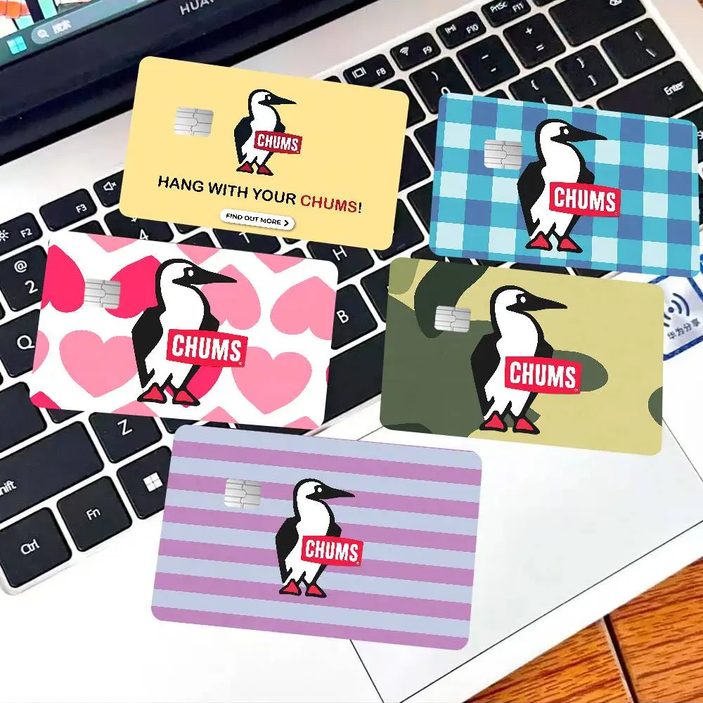 C-Chumss Hot Anime Anime Front Cover Film Sticker Skin for Credit Debit Card Small Large Chip