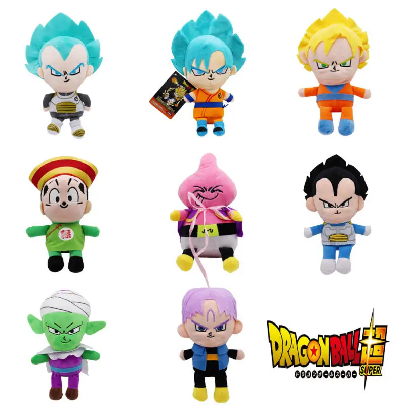 Muñeco de Peluche Super Saiyan, Juguete de Peluche de Dragon Ball, Son Goku, Vegeta, Piccolo, Figura Suave, Juguete de Moda para Colección y Decoración
