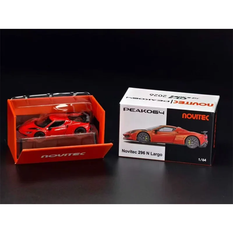 

[PreSale] PEAKO64 1:64 Novitec 296 N Largo Red / Yellow GT Show 2026 Edition Diecast Model Car