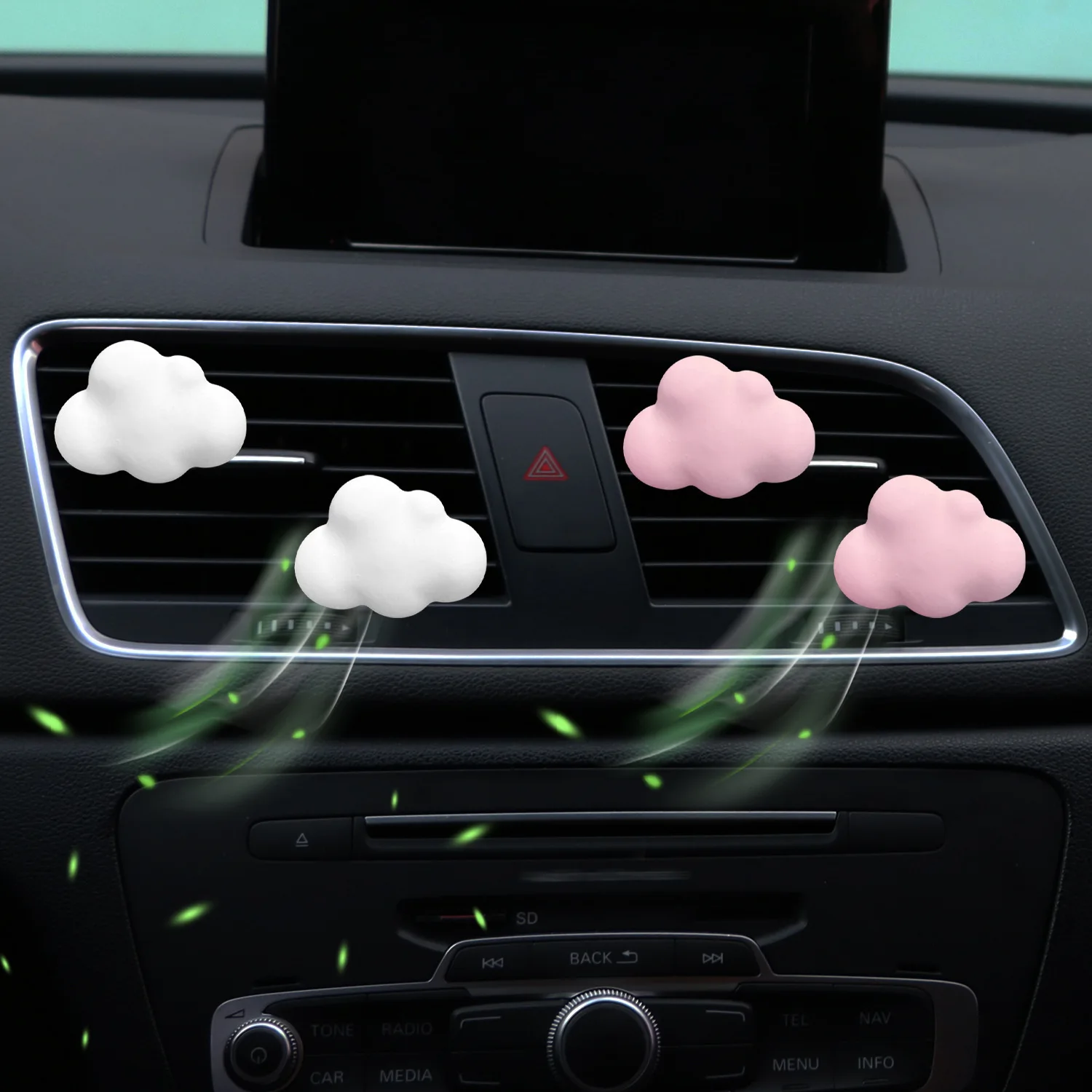 

For New Tesla Model 3 Highland 2024 2025 Car Aromatherapy Clip Vent Diffuser Cloud Shape Car Vent Freshener Clip Air Conditioner
