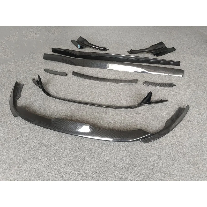 

Suitable for Ferrari modification Carbon fiber front lip Rear corner side skirt Rear wing Front middle lip