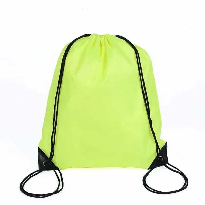 New Polyester Waterproof Casual Bag Thicken Drawstring Belt Riding Travel Sports Backpack Portable Drawstring Shoes Clothes Bags