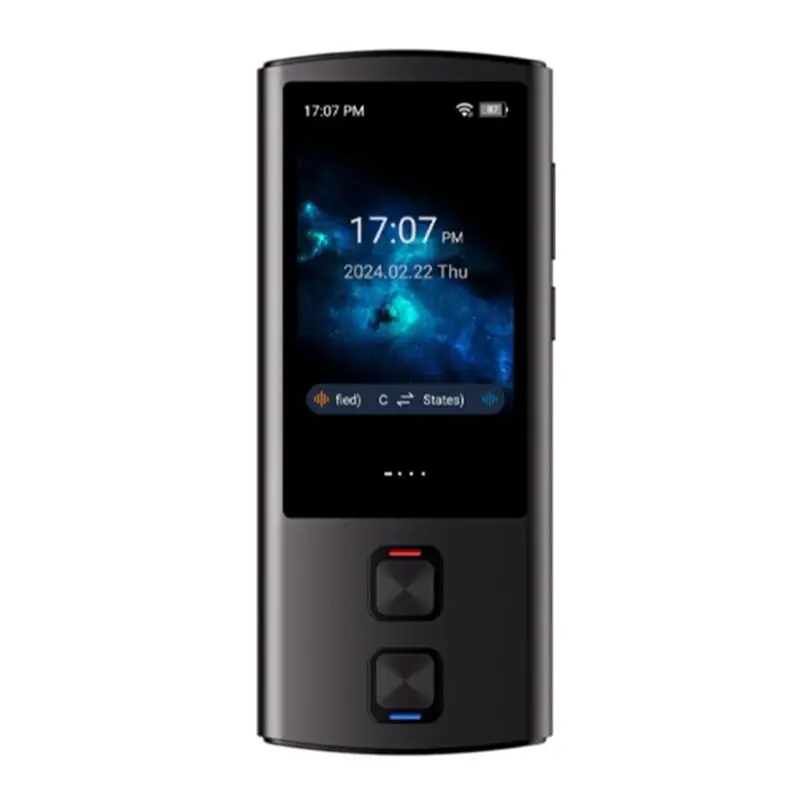 

ABNR T17 138 Multi-Language 2-Way Voice Translation Support Photo Translation Recorder WIFI Chatgpt Online/Offline