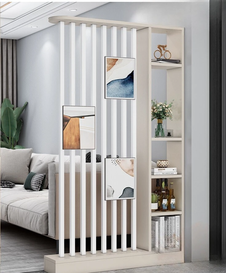 Living room porch cabinet simple modern new Chinese partition screen household rack entrance door partition wine cabinet rack