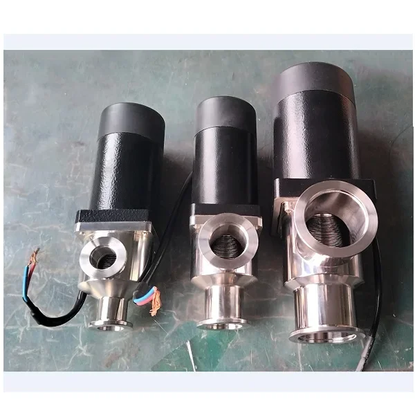 GDC-J SS304 KF25 Bellows Sealed High Vacuum Electromagnetic Drive Angle Valve