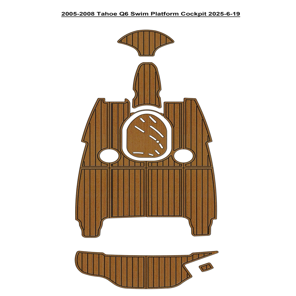 

2005-2008 Tahoe Q6 Плавательная платформа Кокпита Pad Лодка EVA Foam Teak Deck Напольный коврик Seadek MarineMat Gatorstep Style Самоклеящийся