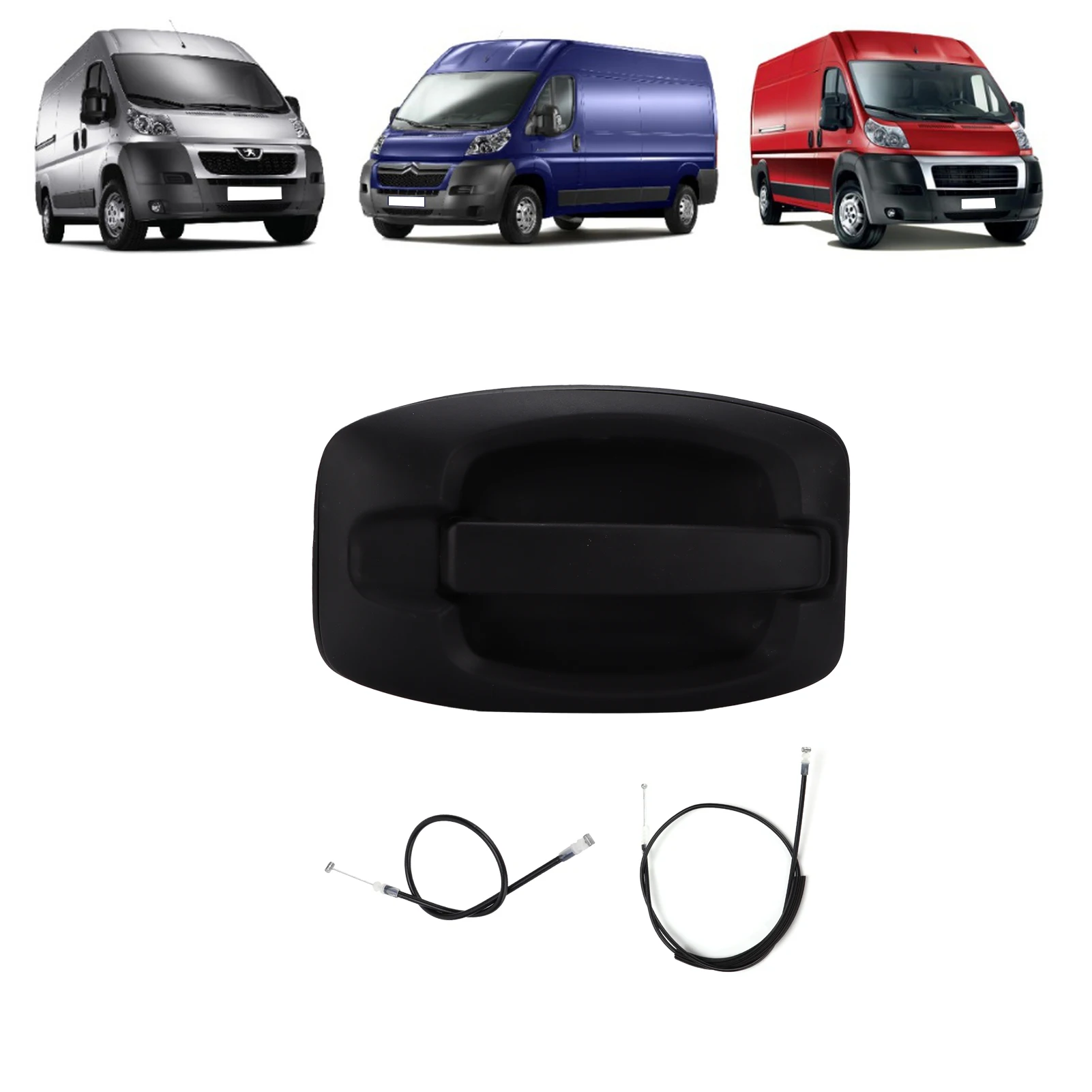 

Sliding Door Handle with Cables 735426421 Replacement for Citroen Jumper III 2006 - 2014