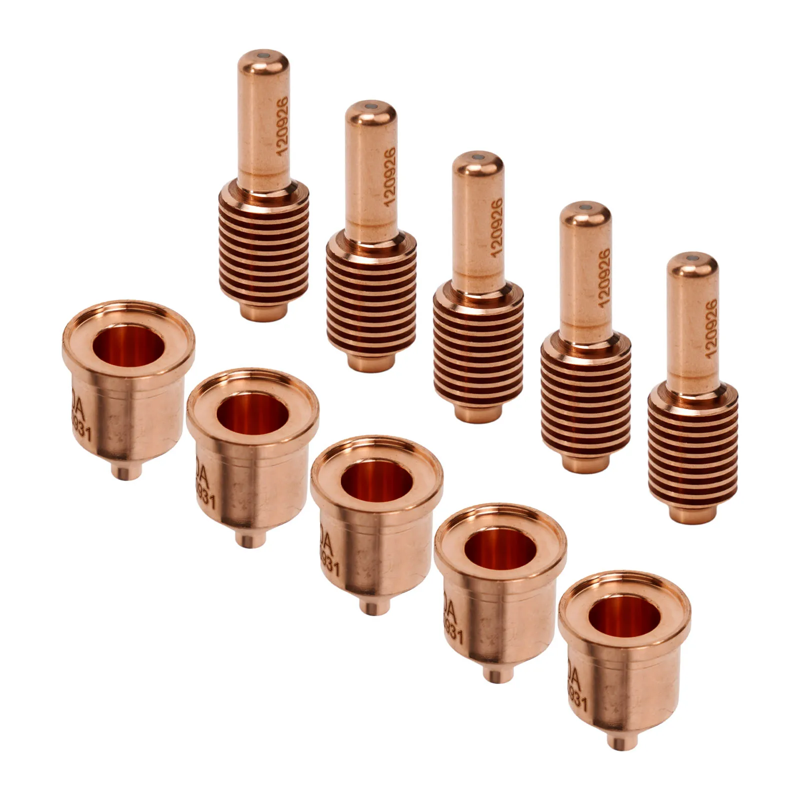 

Enhance Durability and Performance with 10pcs Electrodes120926 Nozzles & Torch Tips 60A 120931 for 1250 Plasma Cutter