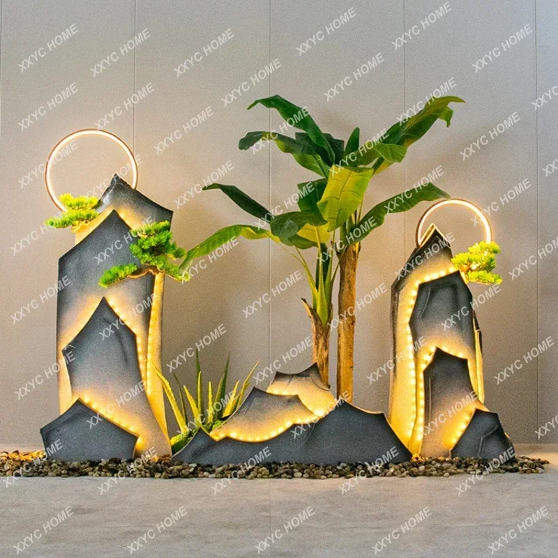 Rockery Indoor Landscape Decoration Decoration Mountain Stone Staircase Corner Dry Landscape Landscaping