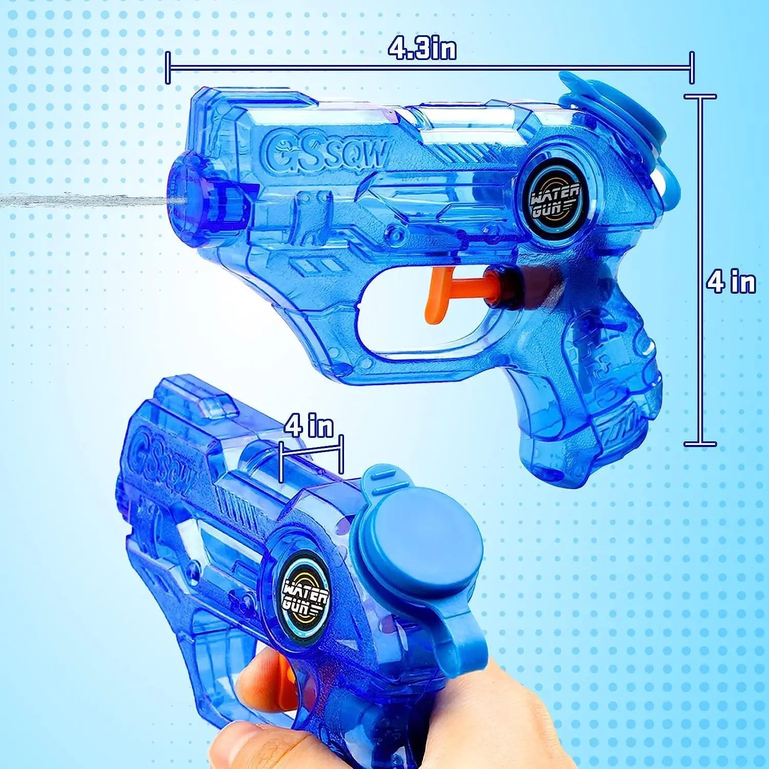 Mini Water Gun for Kids Lightweight Watergun Summer Squirt Water Blaster Pool Toy for Outdoor Swimming Beach Water Fighting