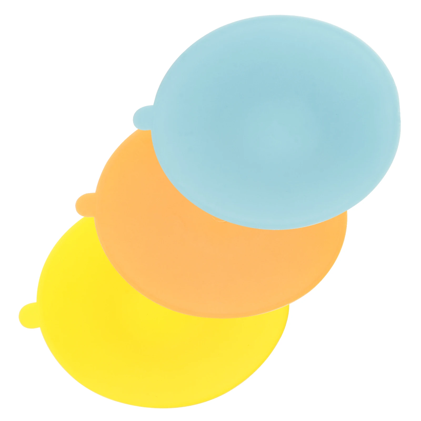 3pcs Silicone Suction Pad Bowl Plate Holder Double Sided Non Slip Dish Stabilizer For Kids Durable Tableware Sucker Cartoon