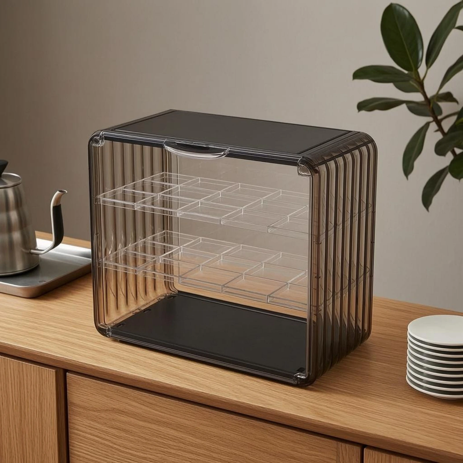 Acrylic Cup Storage Rack Trans - огляд і ціна Display Case Acrylic