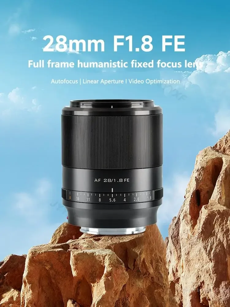 Lente Viltrox 28mm F1.8 Full Frame Lente de foco fixo grande angular para câmera Sony E-Mount A7 A7S A7R A7C A7II A7SII A7III A7SIII