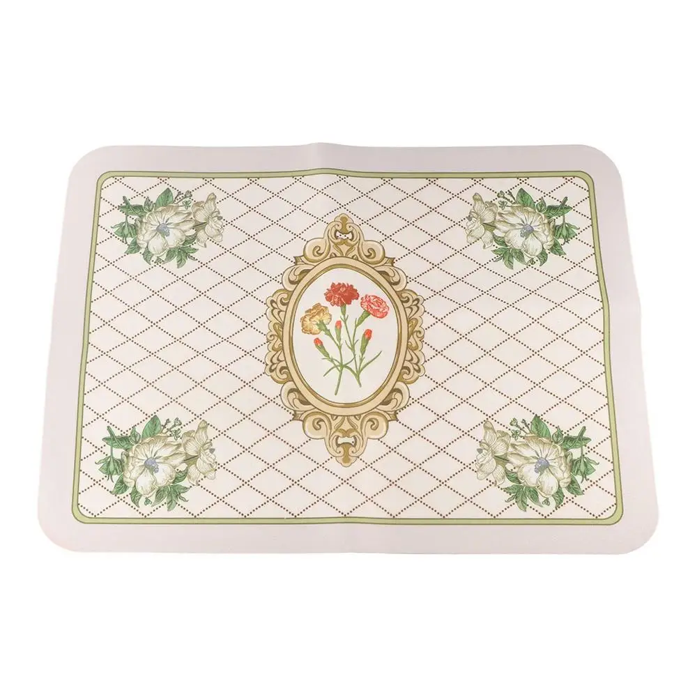 

Non-Slip Fashion Absorbent for Kitchen Quickly Dry Placemat Tableware Pad Dish Drying Mat Coffee Mat
