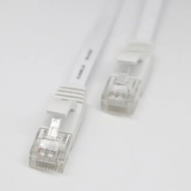 Profil Ultra Ramping dan Datar 1M/2M/3M/5M/10M/15M/20M RJ45 CAT6 Kabel LAN Jaringan Ethernet Router Patch UTP Datar Banyak Menarik