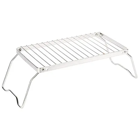 접이식 캠프 파이어 그릴 휴대용 스테인레스 스틸 캠핑 그릴 창살 가스 스토브 스탠드 다기능 야외 목재 스토브 스탠드