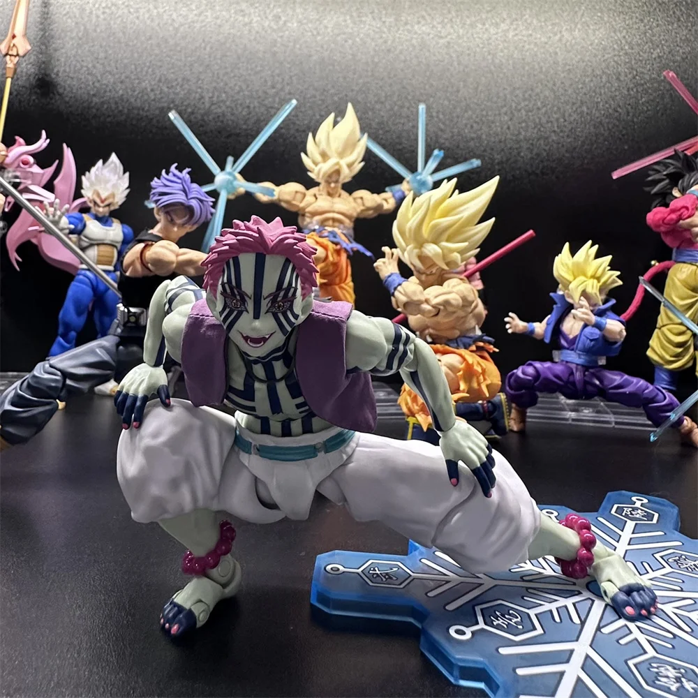 In Stock 1/12 Scale BUZZMOD Demon Slayer Akaza Purple Vest Mini Clothes Model for 6-inch Action Figure Body DIY