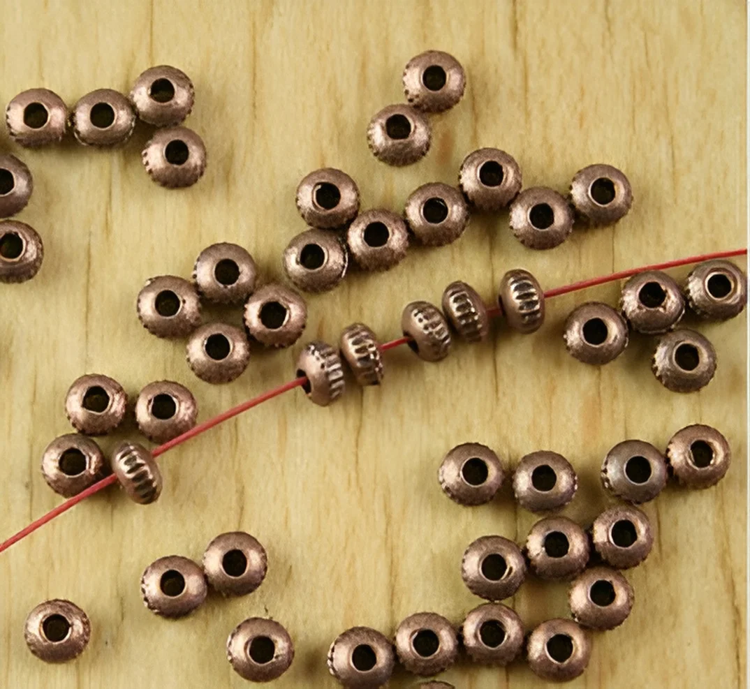 

150pcs 3*2mm Alloy matel antiqued copper little spacer beads HWH2144