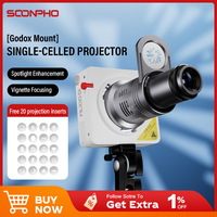SOONPHO Bowens Mount Flash Spotlight Focusing Projection Photography Kit For Godox ML100Bi MINI ZY Flash Photography Accessories