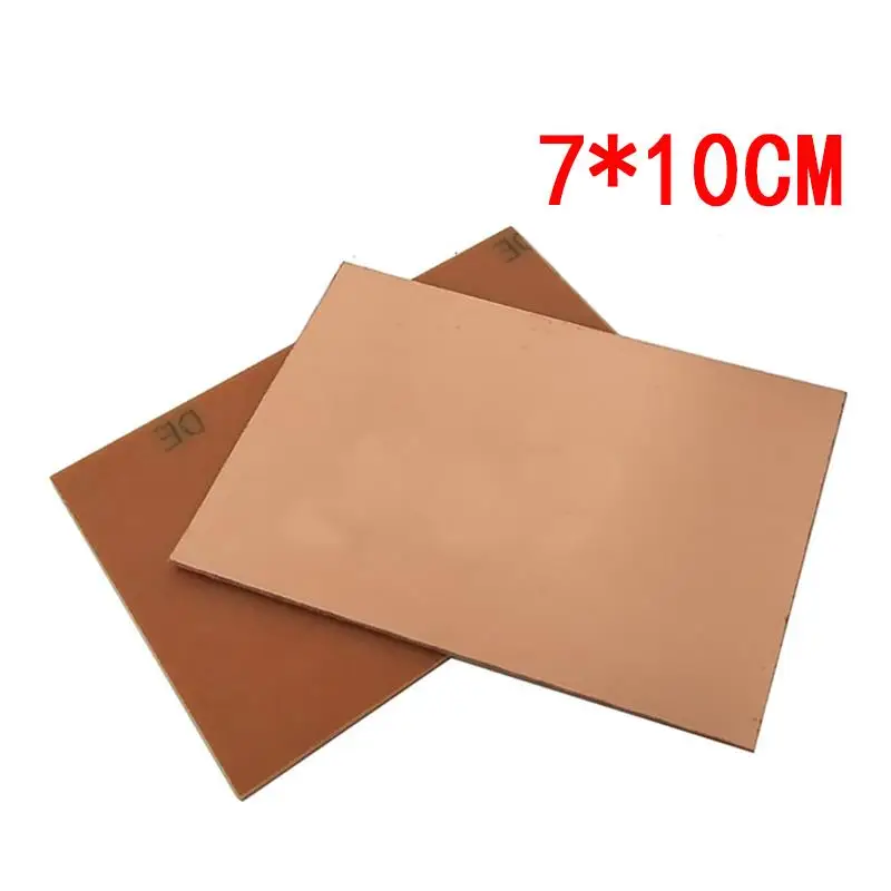 Fr4 Pcb 7x10cm 7*10 Satu Sisi Tembaga Pelat Berpelapis Diy Pcb Kit Laminasi Papan Sirkuit