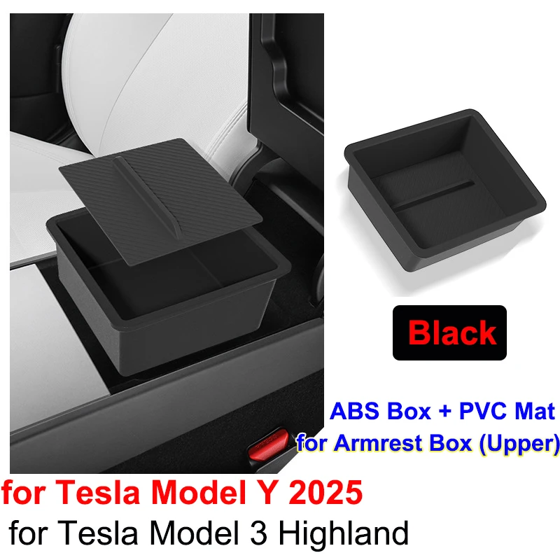 Für Tesla Model Y YL Juniper 2025 2026 Mittelkonsolen-Aufbewahrungsfach Armlehnenbox Organizer Box Model 3 Highland 2024 Zubehör – Detail 2