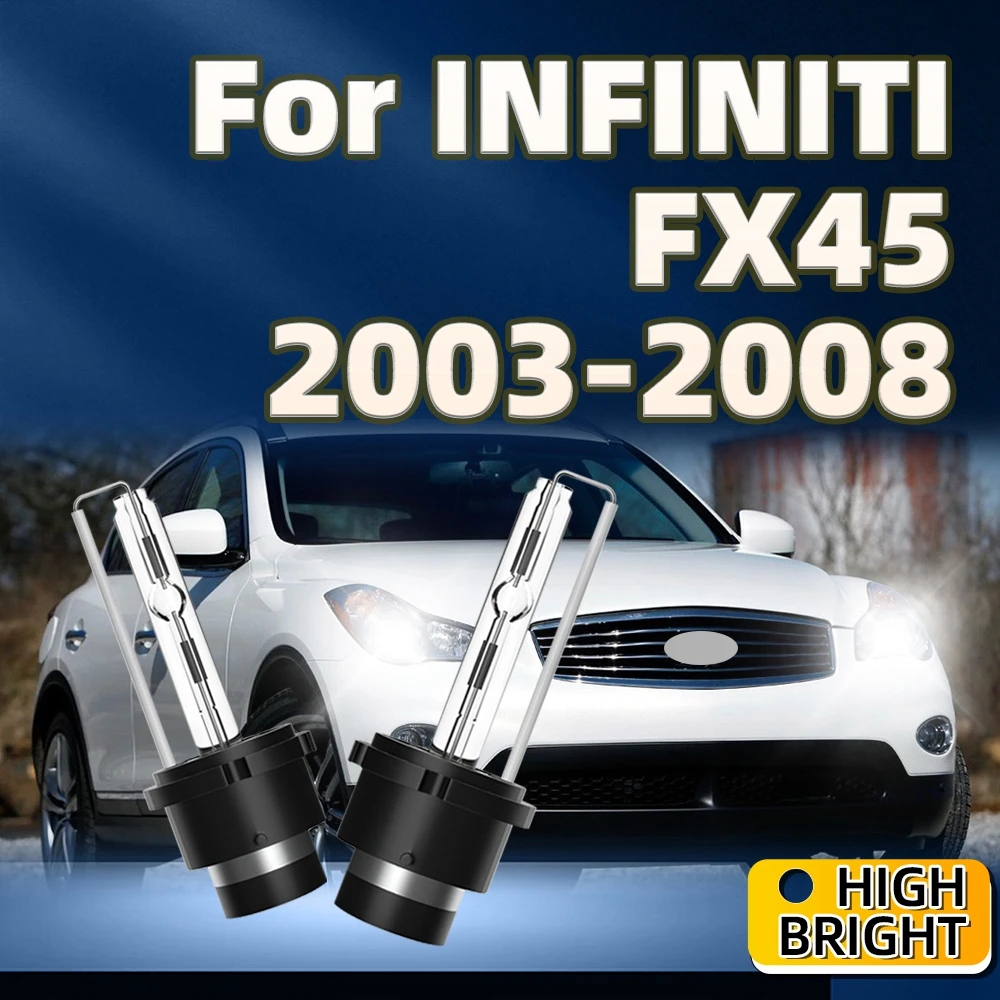 

2PCS Headlights 35W D2S Xenon HID Car Bulbs Repaclement 6000K Auto Lamp For INFINITI FX45 2003 2004 2005 2006 2007 2008