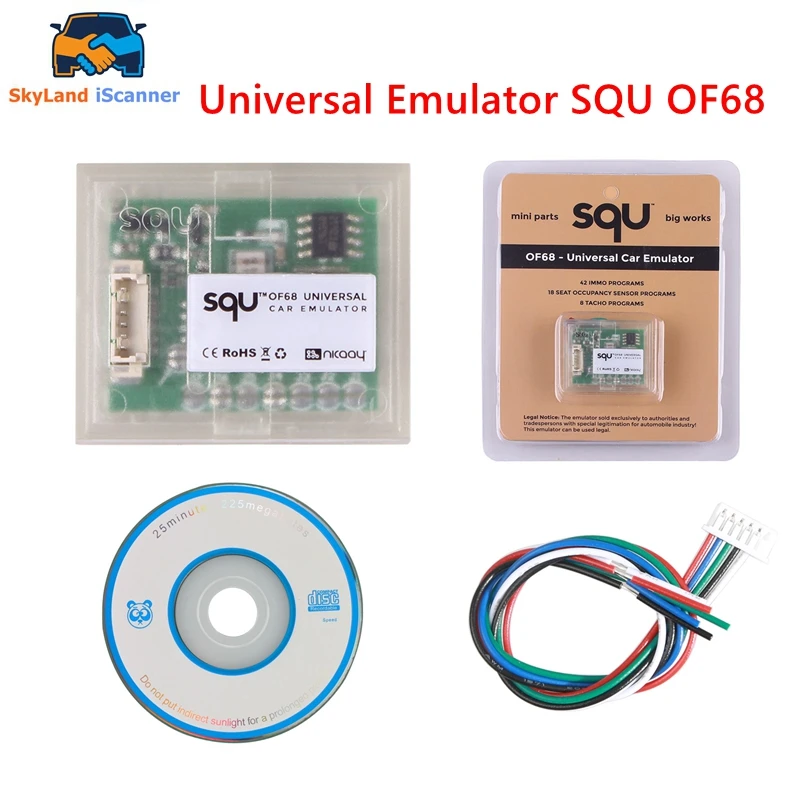 

10PCS Best Price SQU OF68 OF80 Universal Car Emulator Signal Reset Immo Programs Place ESL Diagnostic Seat Occupancy Sensor Tool