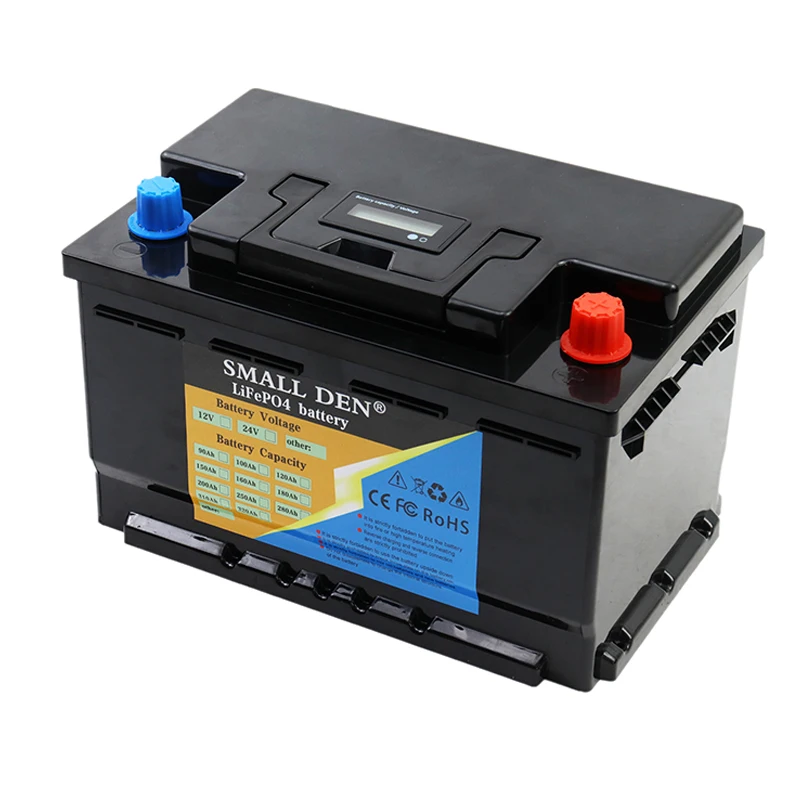 Batteria 12V 60Ah LiFePO4 Alimentatore automatico per avviamento auto ad alta potenza Accendino per veicoli elettrici RV Batteria ricaricabile