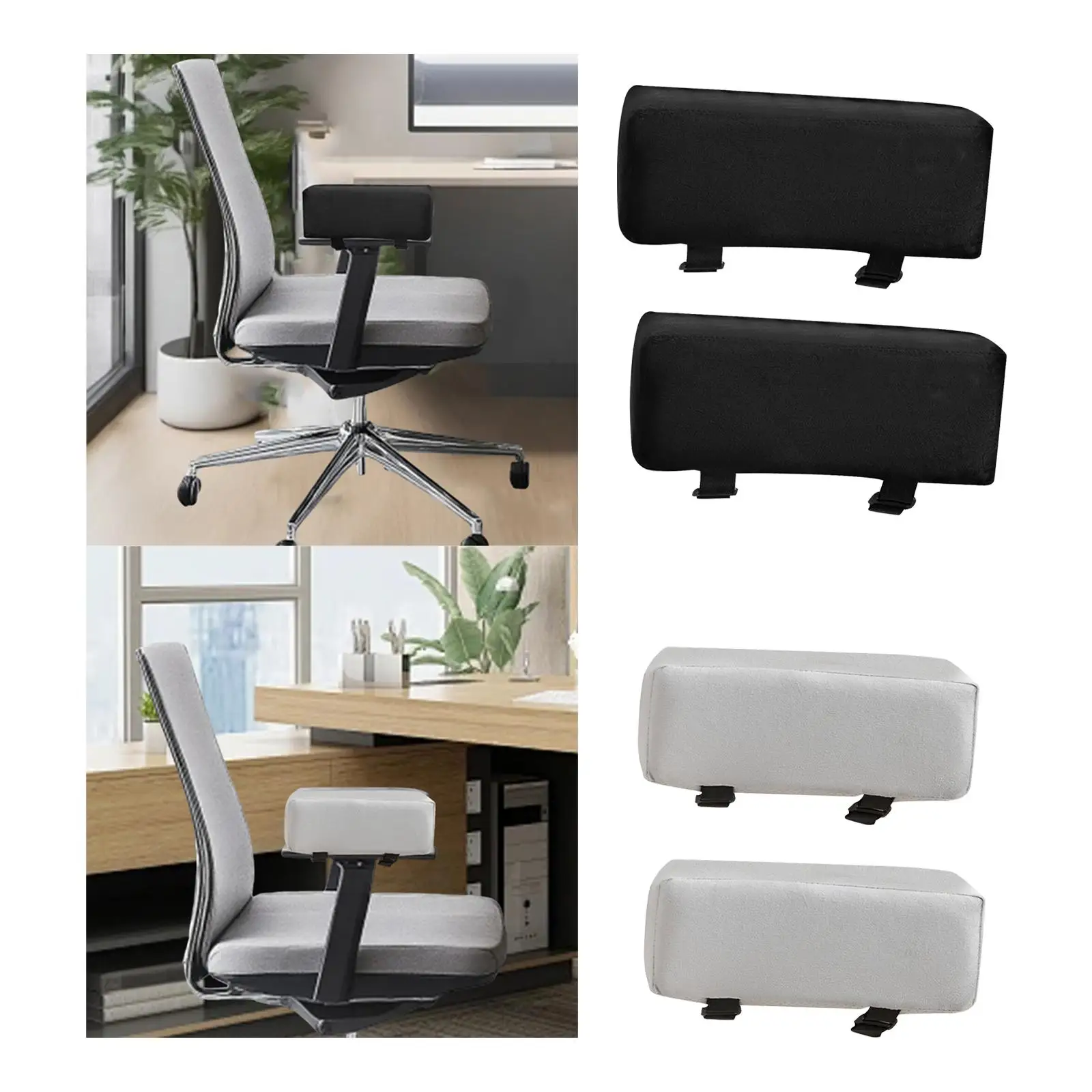 Office Chair Armrest Pad Elbow Support Universal Soft Memory Foam Comfortable