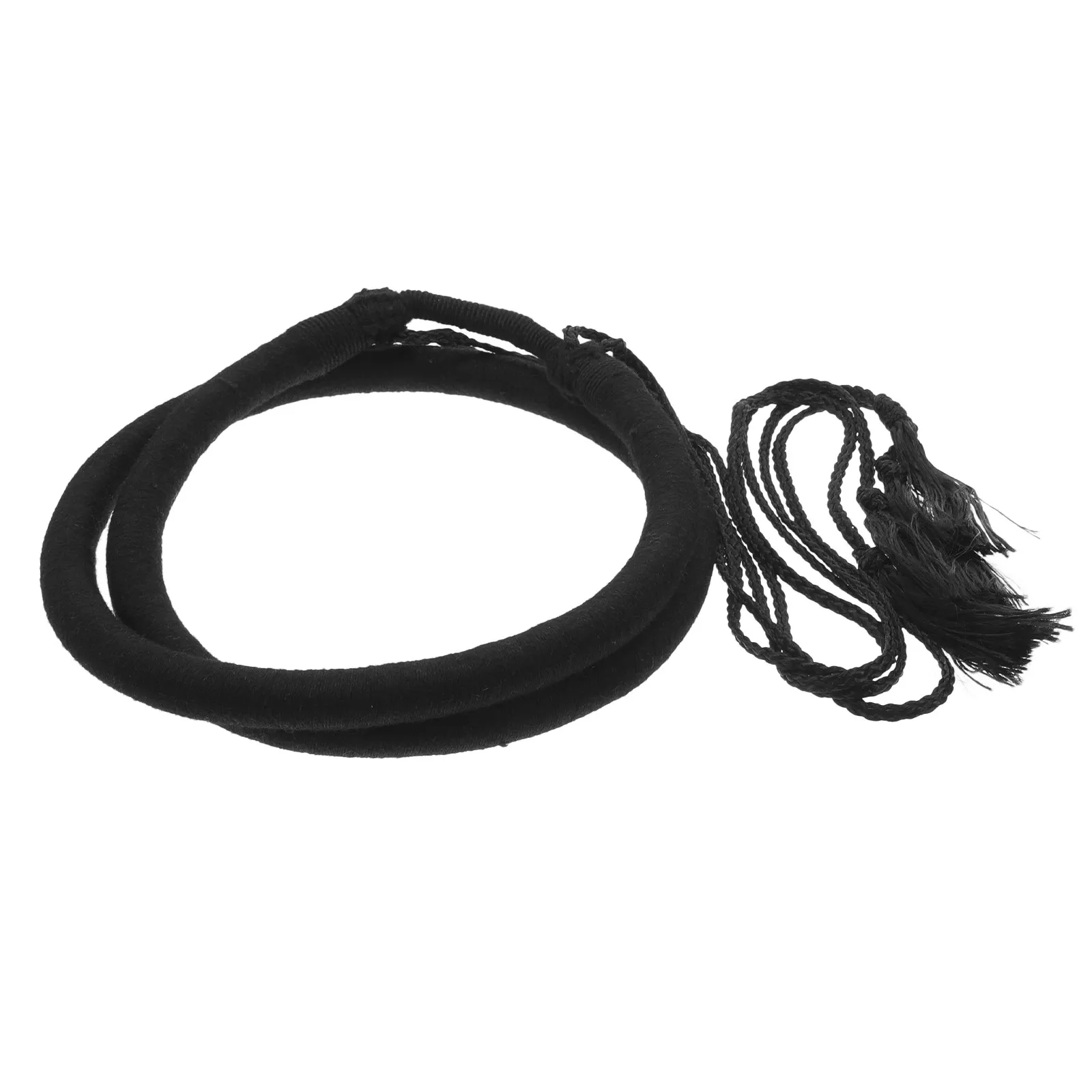 

Shemagh Headband for Men Black Wool Braided Tassel Arab Dubai Style Turban Hairband for Outdoor Gym Party Wedding Stage