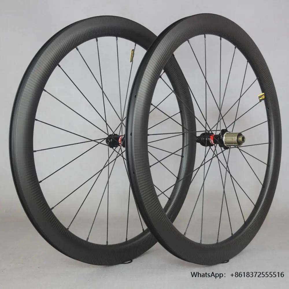 

3k Twill Wheels Novatec D411/D412 Hub 25mm Wide Carbon Wheels 700c Clincher for Carbon Road Bike 50mm Depth Carbon