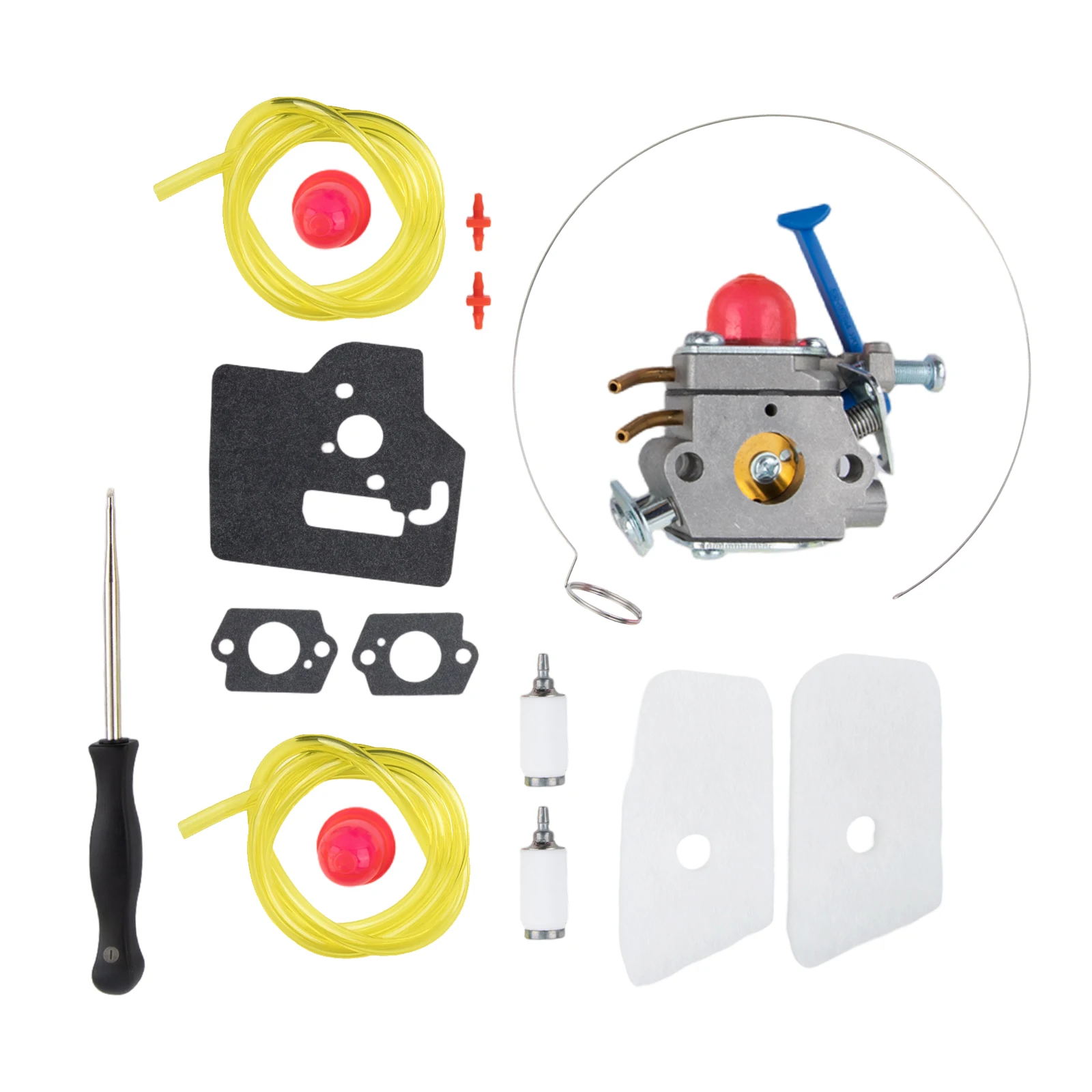 

Полный комплект для обслуживания обрезного станка, замена кустореза, обслуживание в саду, как показано на рисунке, включает в себя прокладки и фильтры