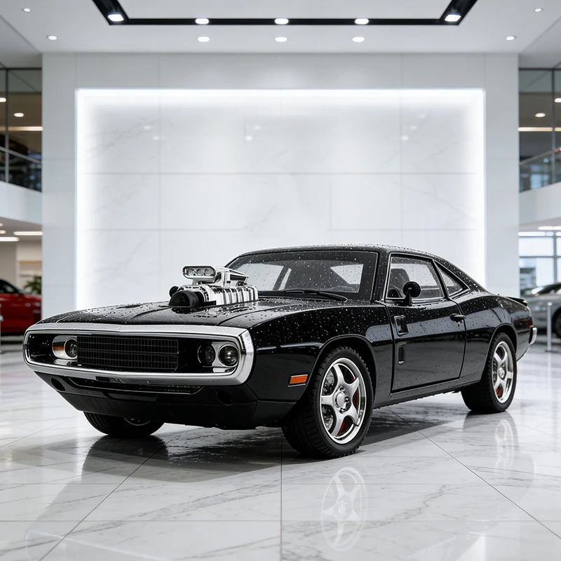 

НОВОЕ зарядное устройство 1:24, 1970-мышечный автомобиль, модель автомобиля из сплава, игрушечный автомобиль, литье под давлением металла, звуковой и световой автомобиль, игрушки для детей, автомобиль