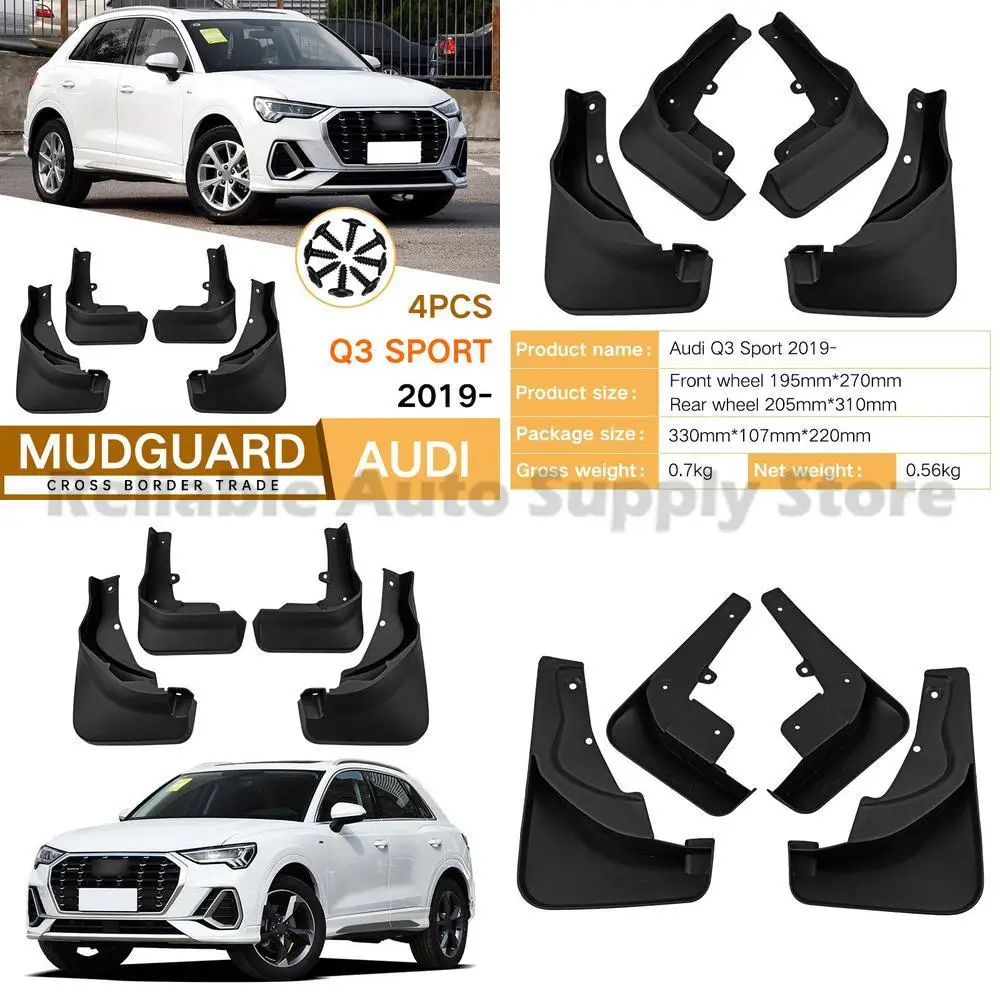 

For Audi Q3 Sport 2019-2023 Premium Quality Mud Flaps Fender Trim Car Accessories Stylish Durable Protection