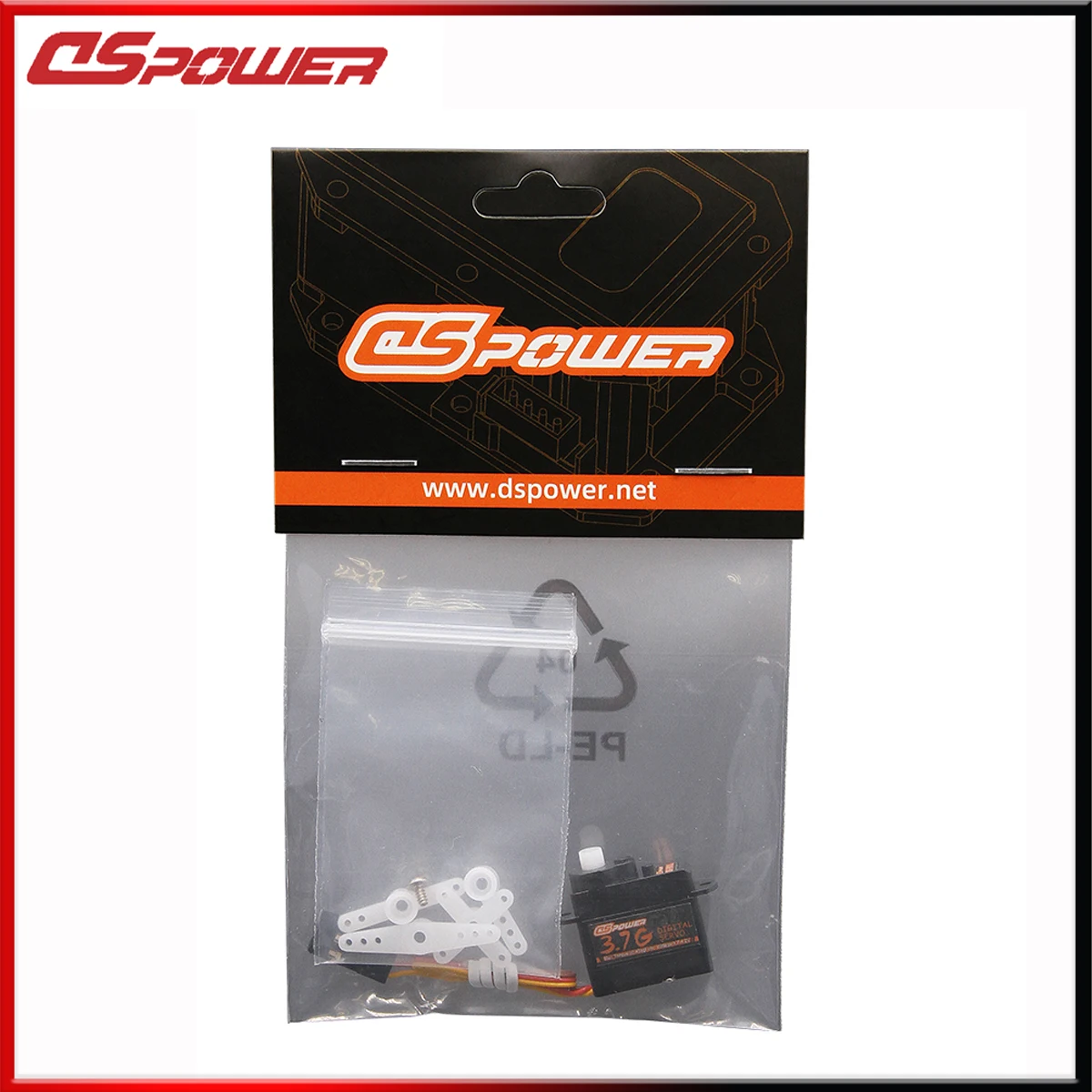 Dspower 3.7g micro coreless servo mini servos digitais jr plug para aviões drone avião de asa fixa helicóptero rc barco robô