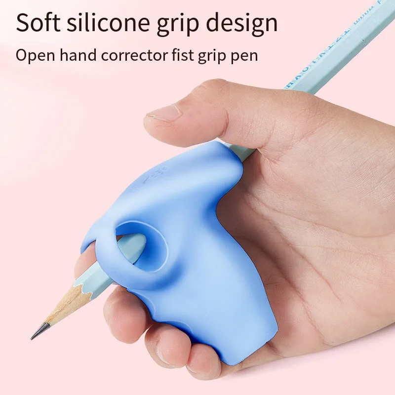 New Children\'s Shaping Pen grip corrector Brace Writing Posture Soft Silicone Correction Word Practice Pen Sleeve