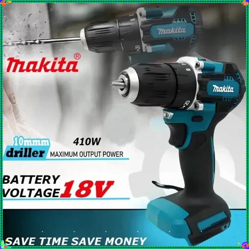

Makita DHP487 brushless rechargeable impact drill, high-torque electric screwdriver Tool for 18V Battery