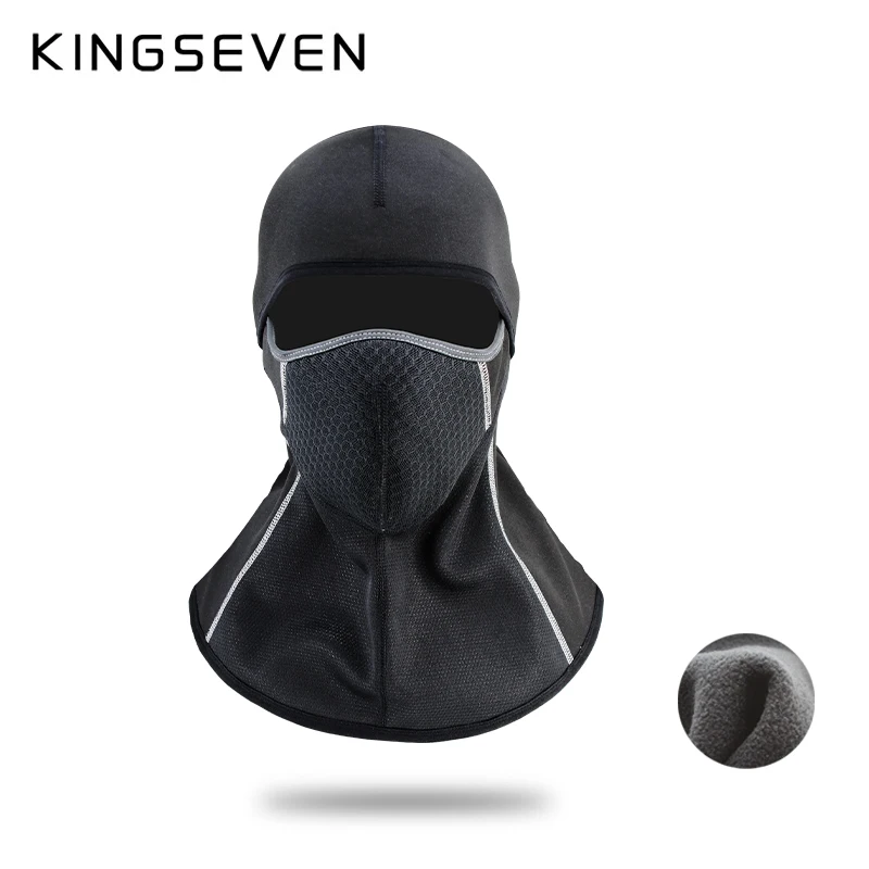 KINGSEVEN Winter Polar Fleece Warm Cycling Mask Motorcycle Riding Headgear Outdoor Sport Windproof Ski Mask Scarfs Balaclava