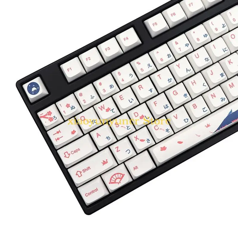 

P9JB Pink Keycaps Dye Sub PBT XDA Keycap for GK61 64 68 75 84 96 980 104 108 Mechanical Keyboard 130 Keys
