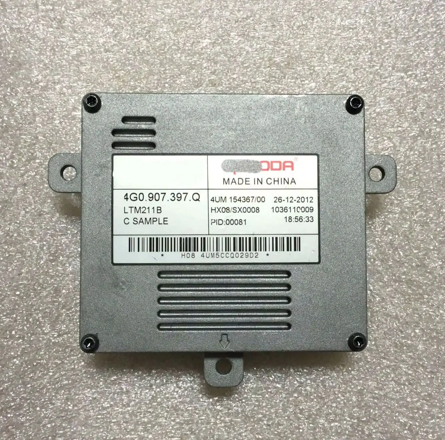 

Genuine 4G0907397Q Original NEW Xenon Headlight Ballast Igniter Control Module Unit 4G0.907.397.Q For Aud-i A3 A6L Q3 TT Ballast