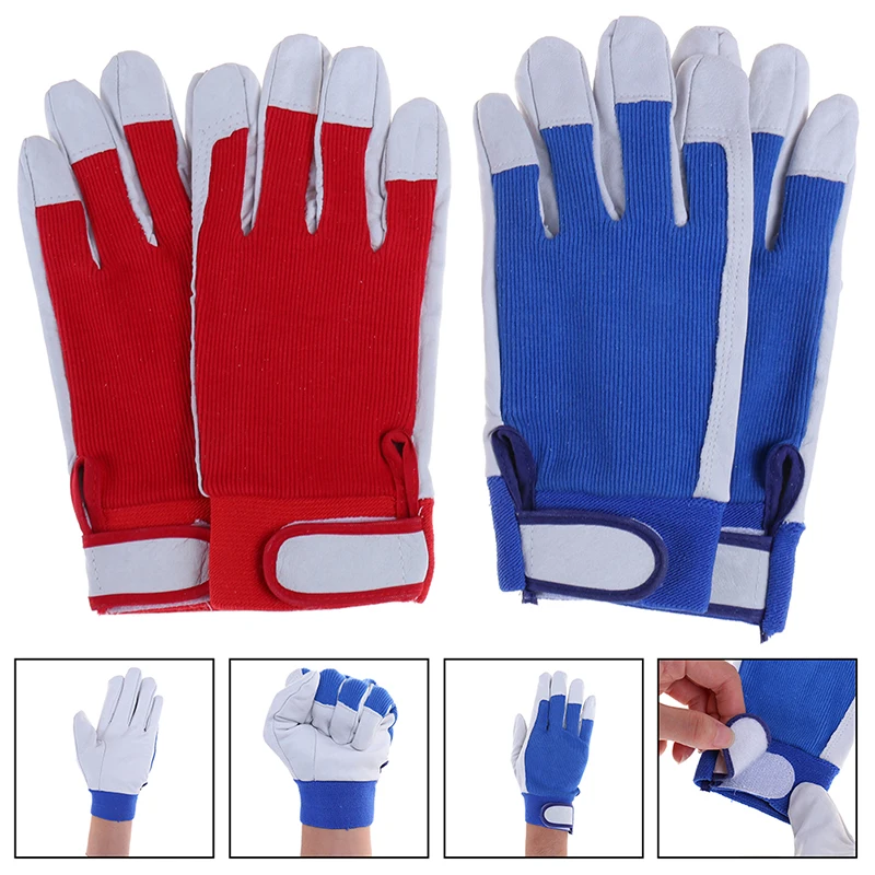 

1 Pair Finger Welding Work Gloves Heat Shield Cover Safety Guard Protection