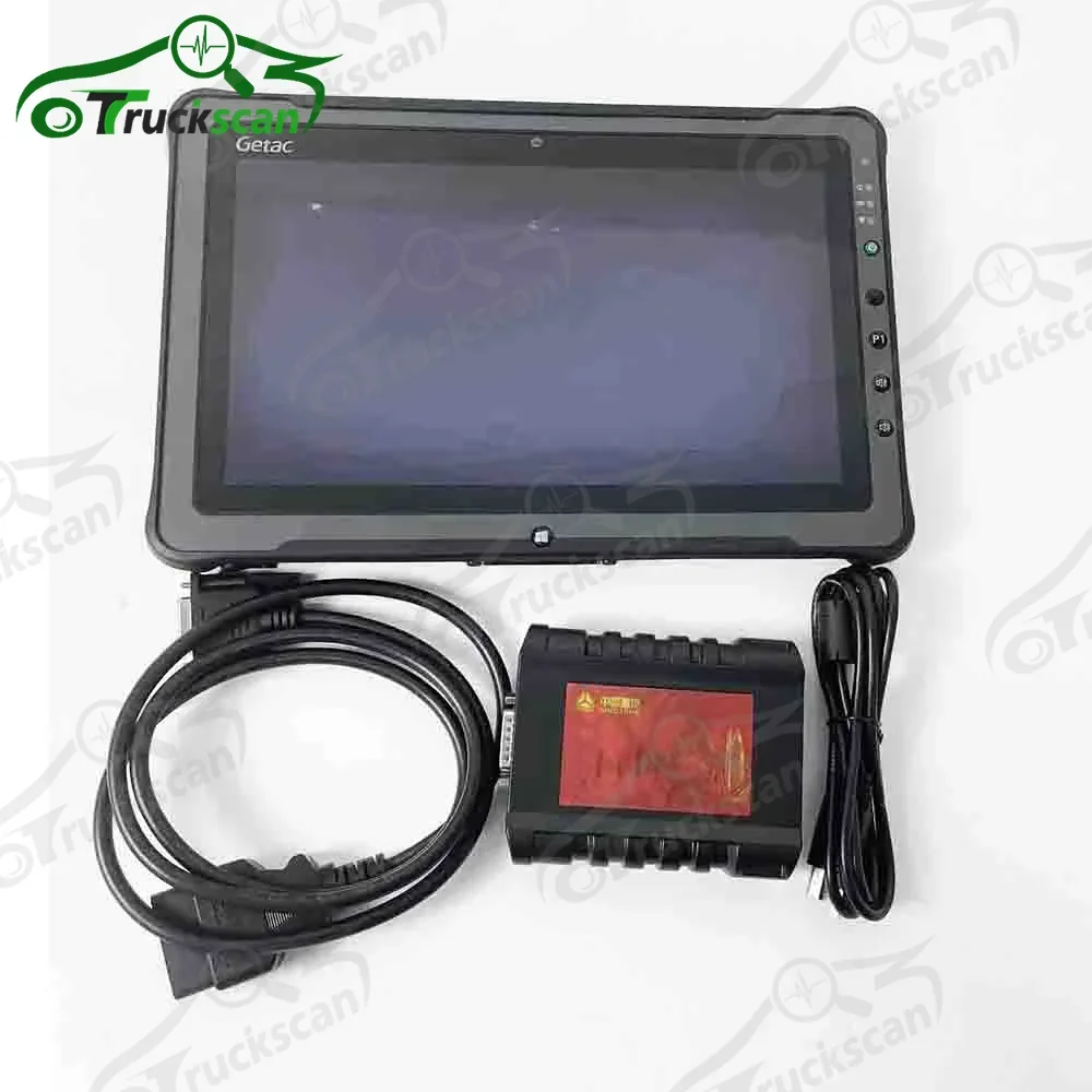 

For SINOTRUK HOWO SHACMAN Heavy Duty Truck EOL 6-in-1 Truck Diagnostic Tool with F110Tablet