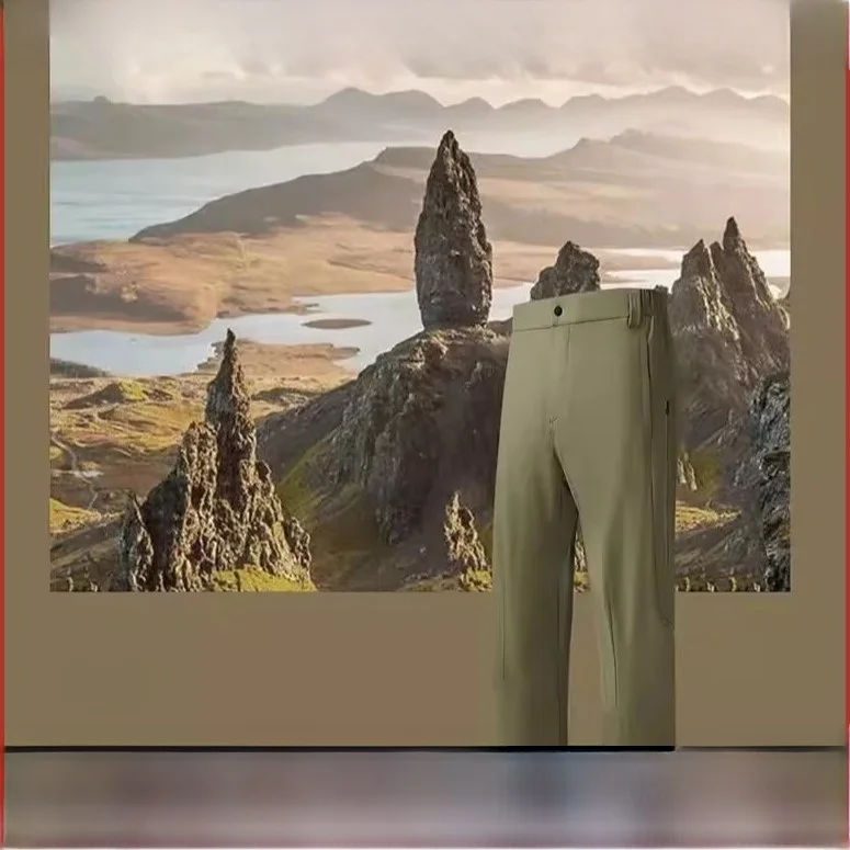 

Водостойкие мягкие походные брюки на фей-подкладке, повседневные брюки для улицы, мужские прямые брюки, ветрозащитные модные городские брюки