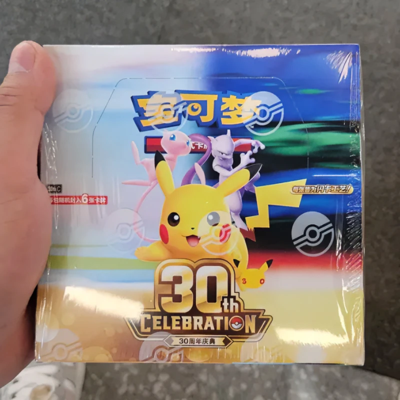 Chinese Ver Pokemon Espeon Umbreon Ex Collectible Cards 30th Anniversary Celebration TCG Display Gift Box Sylveon Greninja Gifts